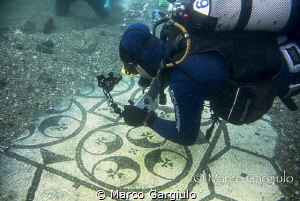 Shooting on the ancient floor of Villa Protiro, Baia by Marco Gargiulo 
